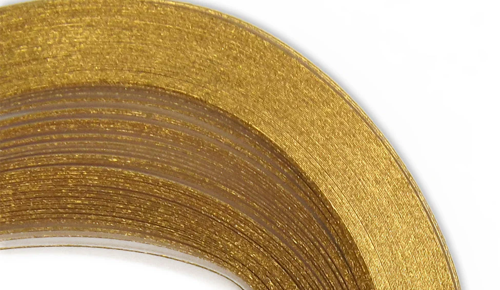 A Touch of Gold - Bright White - 1/8" Strips