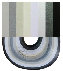 Black, White & Grey - 1/4" Strips